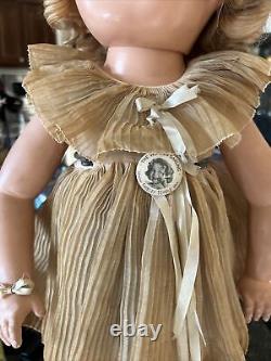 Antique Shirley Temple 22 Doll 1934 1935 Great Condition Composite Doll