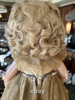 Antique Shirley Temple 22 Doll 1934 1935 Great Condition Composite Doll