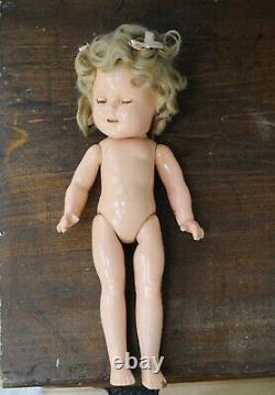 Antique Shirley Temple Composition Doll Sleepy Eyes