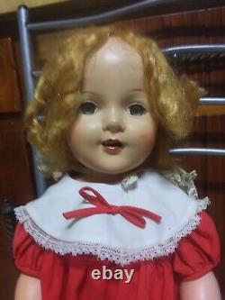 Antique Shirley Temple Doll very Large Please Read Full Description