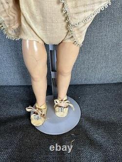 Antique composition 15Shirley Temple doll No Marked