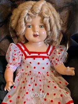 BEAUTIFUL Unmarked Shirley Temple Doll 27