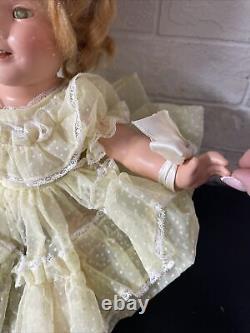 Beautiful Ideal Shirley Temple 18 all Composition Doll In Original Outfit