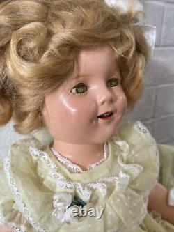 Beautiful Ideal Shirley Temple 18 all Composition Doll In Original Outfit