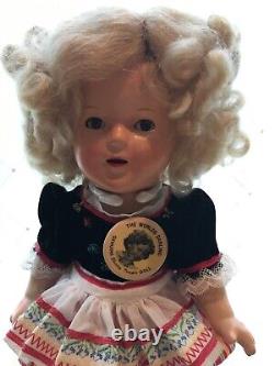Beautiful Shirley Temple composition doll