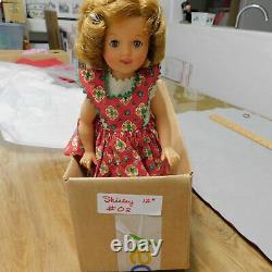 Celebrity Doll SHIRLEY TEMPLE 1950s 12 Dress Red Print RANA'S USA SELLER