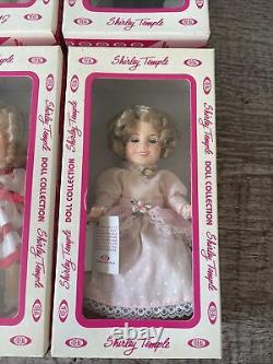 Complete Set of Ideal 12 Shirley Temple Dolls 1982 Lot of 6, NRFB Excellent