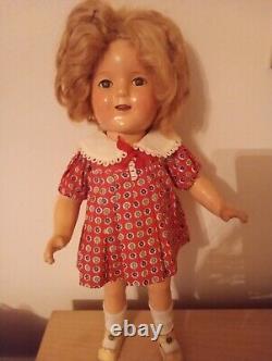 Composition 16 inch Shirley temple doll