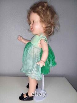Composition Doll Shirley Temple Vintage Height 16.5 1930s