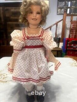 Custom Made Shirley Temple Doll with Stand By Sandy Singleton With Stand