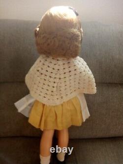 Cute Vintage 1950s Shirley Temple Doll ST-17-1 Flirty Eyes. Yellow dress