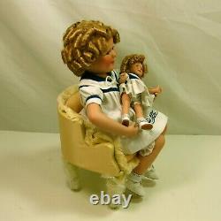 DANBURY MINT SHIRLEY TEMPLE SAILOR GIRLS TWO OF A KIND COLLECTION MINT withChair