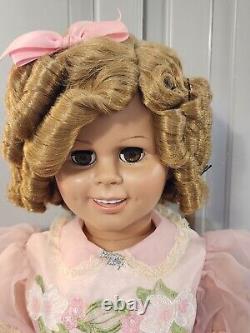 DANBURY MINT Shirley Temple 34 Vinyl Doll PINK PARTY DRESS
