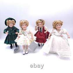 Danbury Mint 10 Shirley Temple Dolls Dimples Baby Take A Bow Curly Top Rebel