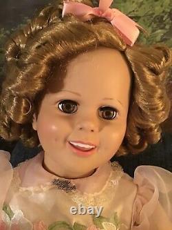 Danbury Mint 36 Shirley Temple Playpal Doll With Stand See Photos