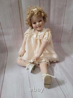 Danbury Mint Little Miss Shirley Temple Porcelain Sitting Pose Doll