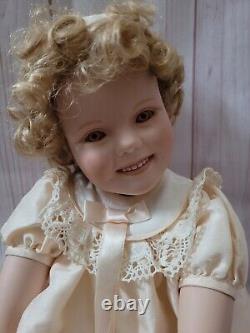 Danbury Mint Little Miss Shirley Temple Porcelain Sitting Pose Doll