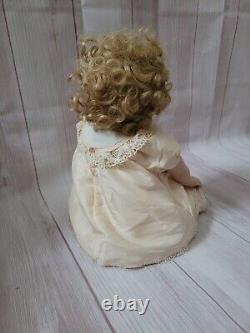 Danbury Mint Little Miss Shirley Temple Porcelain Sitting Pose Doll