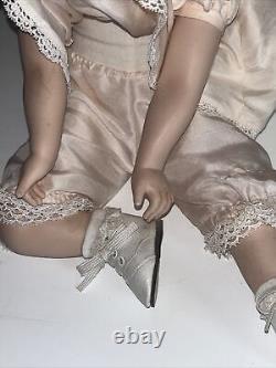 Danbury Mint Little Miss Shirley Temple Porcelain Toddler Sitting Doll ESTATE