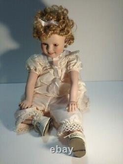 Danbury Mint Little Miss Shirley Temple Toddler Porcelain Doll Collection In Box