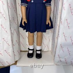Danbury Mint Shirley Temple Doll in Sailor Dress + 5 New Outfits + Display Case