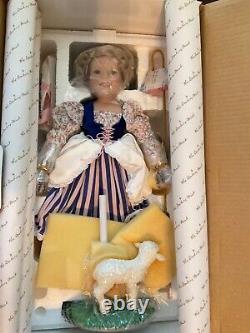 Danbury Mint Shirley Temple as Little Bo Peep Porcelain Doll, NIB
