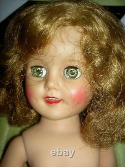 Darling 1958, Ideal SHIRLEY TEMPLE 15 doll ST-15-1 in undies shoes, dress & pin