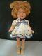 Early Ideal Composition Shirley Temple Doll 13 Rare Blue White Dress And Badge