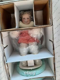 Elke Hutchens Shirley Temple, TWO OF A KIND, Polka Dot Pals 17 Porc Doll Set