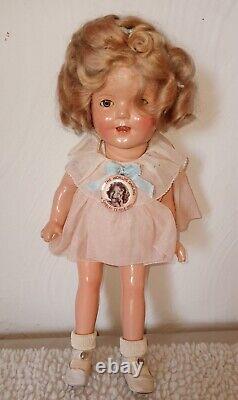 GenuineSHIRLEY TEMPLE DollPink Dress13Flirty EyesPinWith Original Box