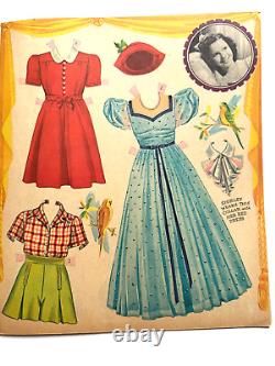 Gorgeous 1942 The New Shirley Temple Paper Dolls Booklet