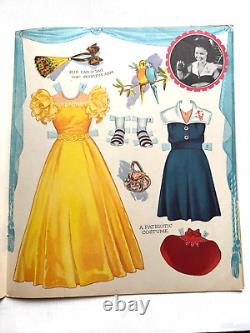 Gorgeous 1942 The New Shirley Temple Paper Dolls Booklet