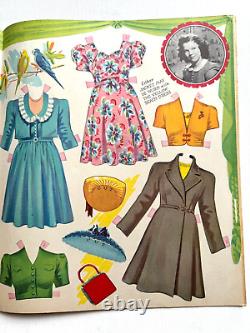 Gorgeous 1942 The New Shirley Temple Paper Dolls Booklet