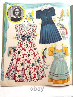 Gorgeous 1942 The New Shirley Temple Paper Dolls Booklet