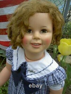 Gorgeous IDEAL, orig. 1959, sgnd. 35 Shirley Temple doll LIFE size, twist wrists