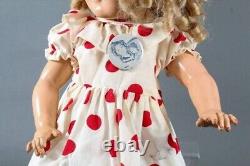 HTF LARGE 1934-1940 Ideal Novelty & Toy Co. Shirley Temple 27 Composition Doll