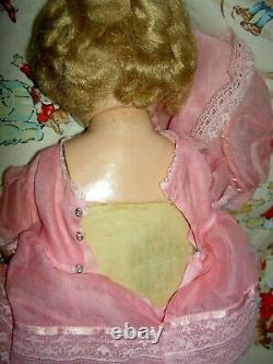 IDEAL signed, composition Shirley Temple BABY doll, clear working flirty eyes