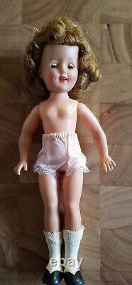 Ideal 12 Shirley Temple doll Vintage 1950s Orig Sailor Costume SIGNATURE PIN