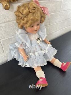 Ideal 16 Composition Shirley Temple Doll UNRESTORED & ORIGINAL