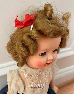 Ideal 1957 Shirley Temple Doll Vintage ST-17-1 Navy/White Tagged Outfit