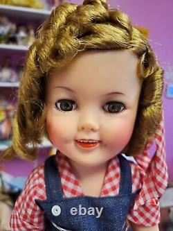 Ideal 1957 vinyl SHIRLEY TEMPLE doll 17 Mint Perfect WOW