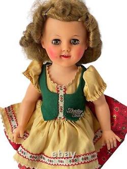 Ideal Doll Vintage Shirley Temple As Heidi ST-15 14 Eyes Open & Close