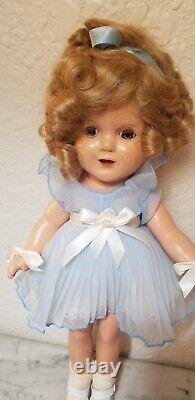 Ideal Shirley Temple Composition Doll 1930's Redressed 15 VGUC