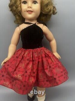 Ideal Shirley Temple Doll ST-19-1 Original Halter Dress Sleep Eyes 19 IN 1958