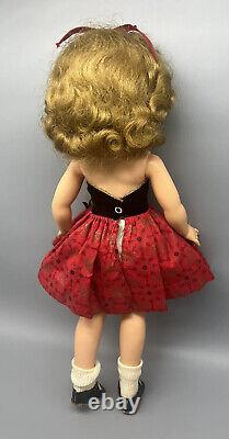 Ideal Shirley Temple Doll ST-19-1 Original Halter Dress Sleep Eyes 19 IN 1958