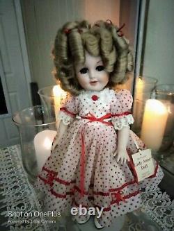 Lady Anne Doll SHIRLEY TEMPLE DOLL By Anne Margaret Fully Jointed 15 Porcelain