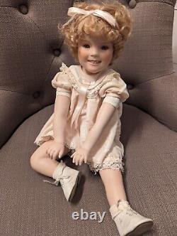 Little Miss Shirley Shirley Temple Porcelain Doll With URANIUM EYES