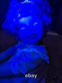 Little Miss Shirley Shirley Temple Porcelain Doll With URANIUM EYES