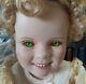 Little Miss Shirley Temple Uv Glowing Green Glass Eyes Haunted Oddity Doll Vtg