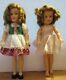 Lot Of Two Vintage 1950's Ideal Shirley Temple Dolls St-12 In Tagged Clothing